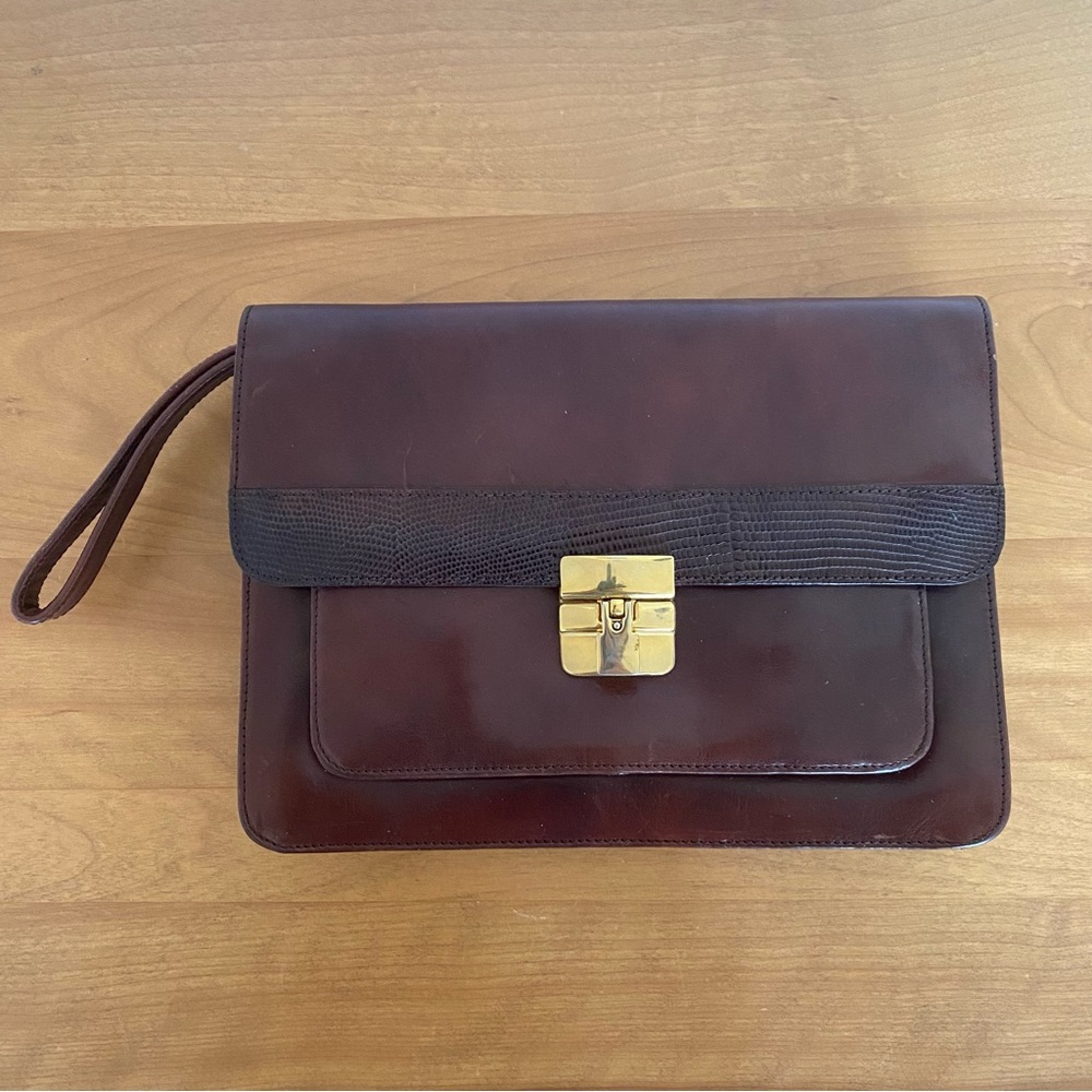 Vintage Leather Wristlet